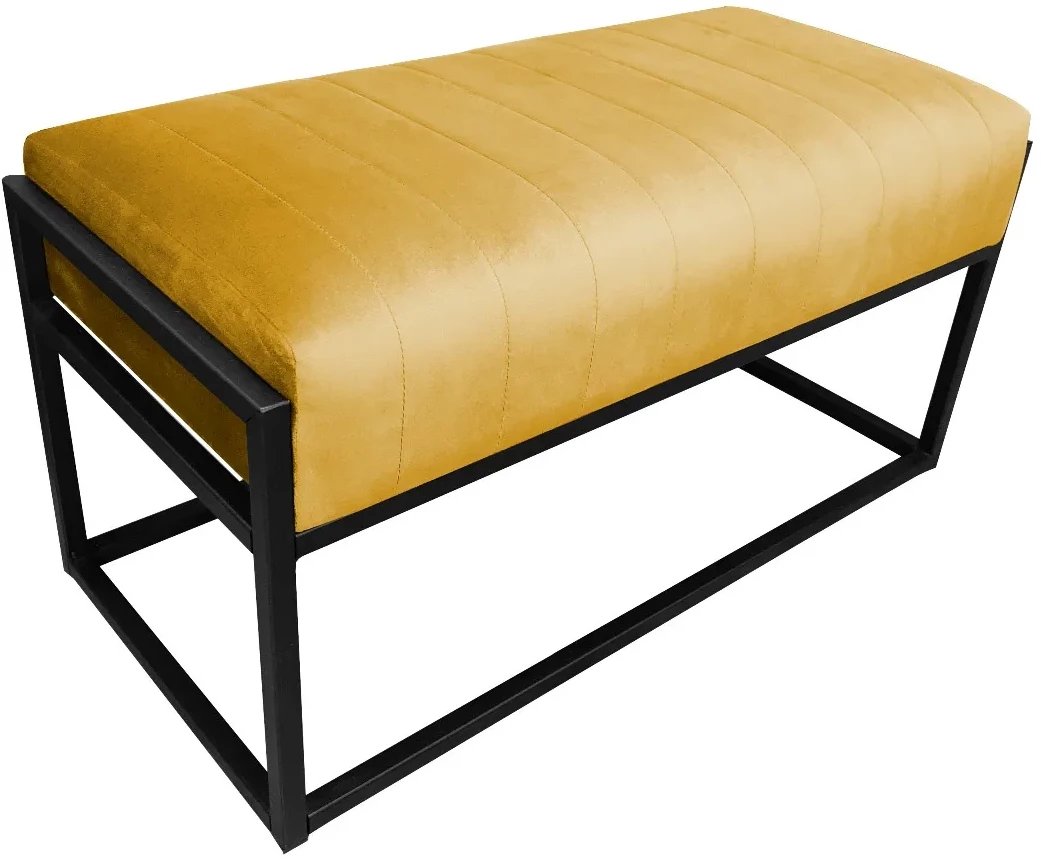 Ławka LILU MG VELVET musztardowa/curry ATOS