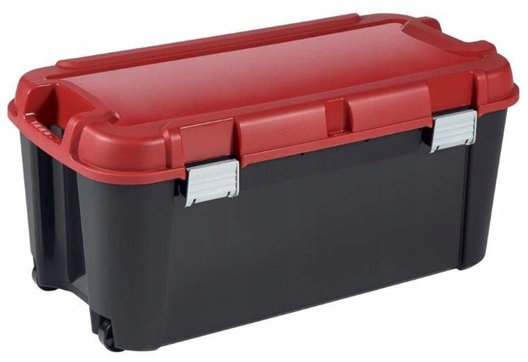 Kaste ar vaku Totem 80L 79 5x39 5x37 1cm melna/sarkana 5412006789172