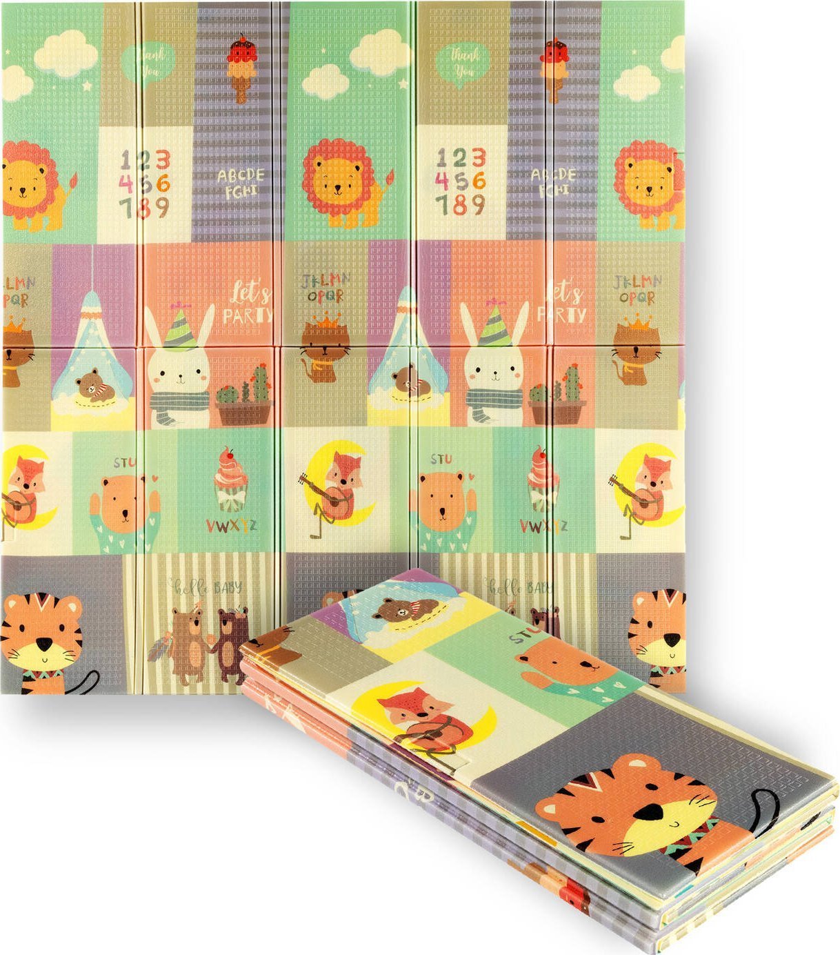 NILS Fun MD04 MATA DZIECIĘCA SKŁADANA ZOO 195x180CM NILS FUN