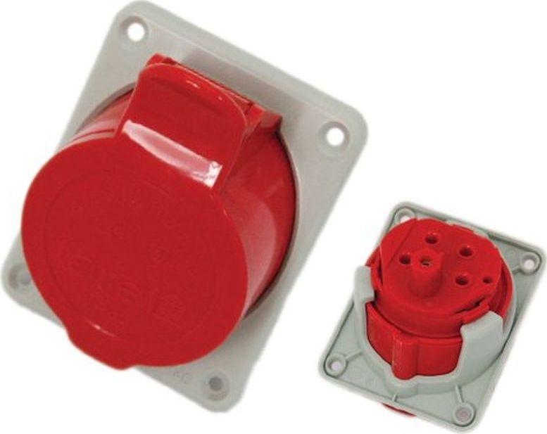 Tarel Gniazdo izolacyjne tablicowe skośne 32A 400V 5P IP44 /zaciski gwintowe/ 147