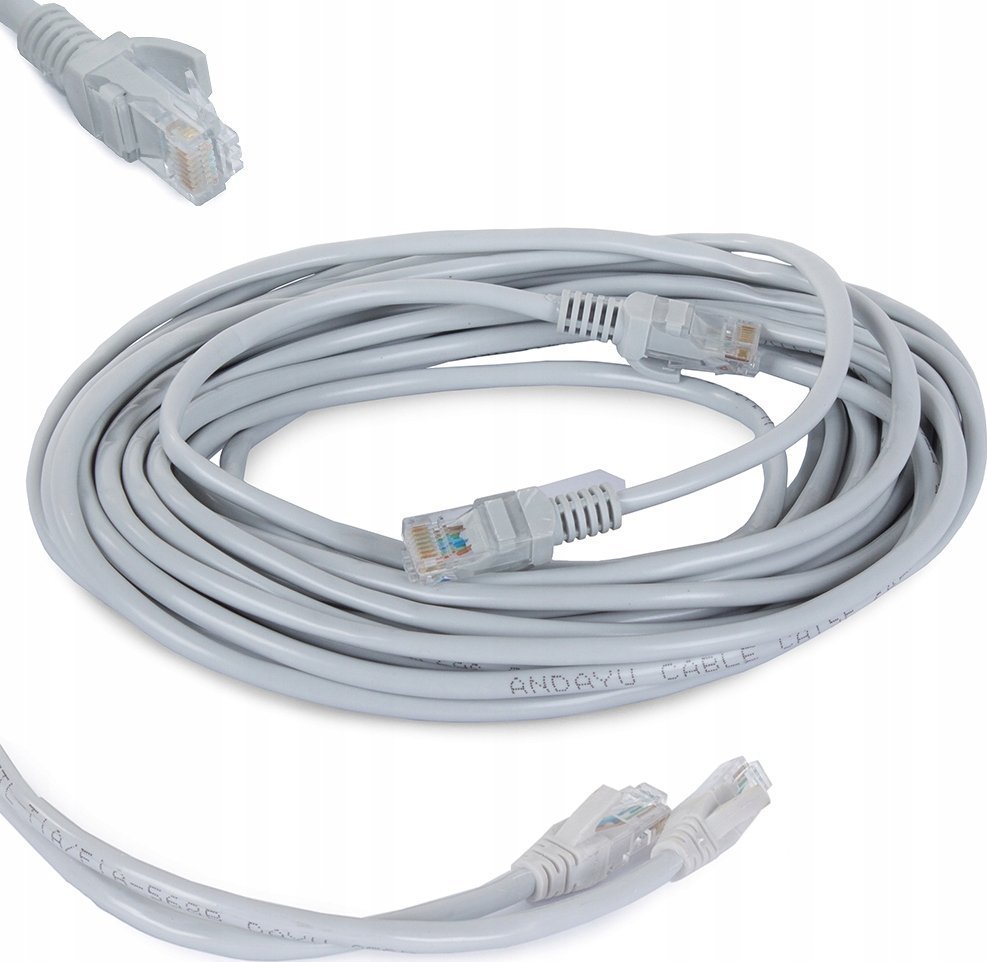 Verk KABEL SIECIOWY LAN CAT5E RJ45 SKRĘTKA ETHERNET 10m