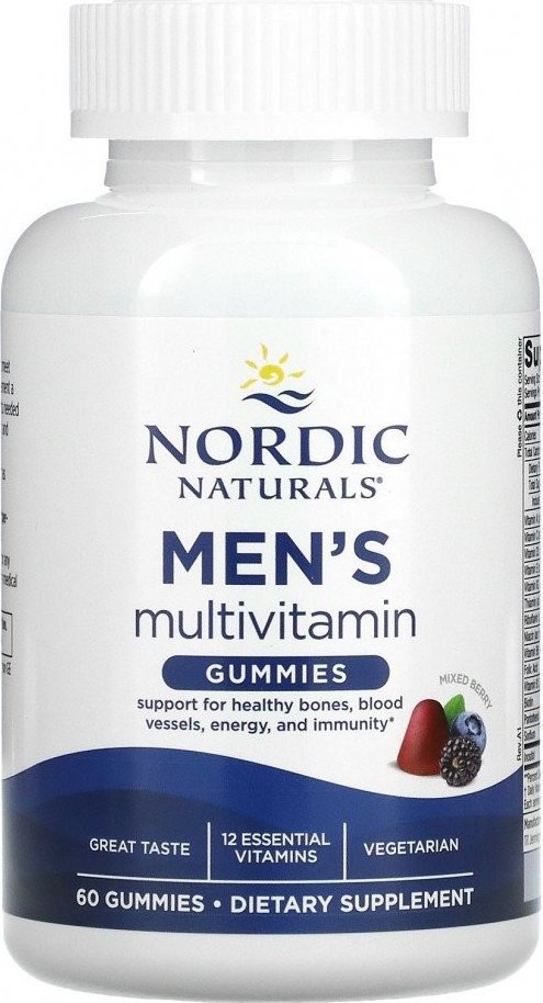 Nordic naturals Nordic Naturals Multiwitamina dla mężczyzn, miks jagód - 60 żelek