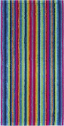 Cawo Frottier Ręcznik 50x100 cm LIFESTYLE Stripes Multicolor Dunkel