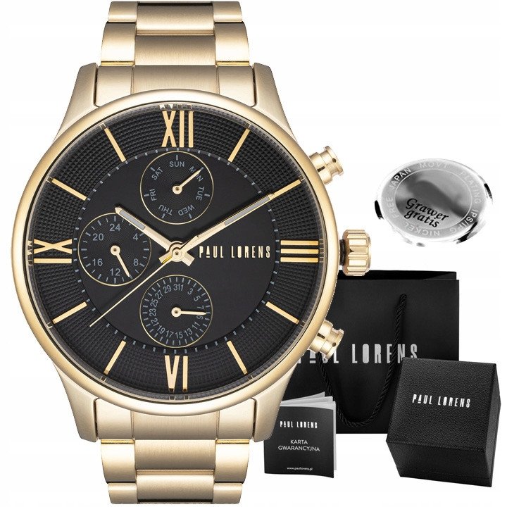 Zegarek męski Paul Lorens-SAVRES-1D1 Z GRAWEREM