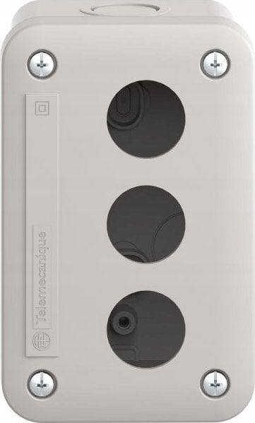 Schneider Electric Kaseta sterownicza pusta XAL-E pusta - jasnoszary, 3 wycięcia, IP54, dla XB7 O 22mm XALE3