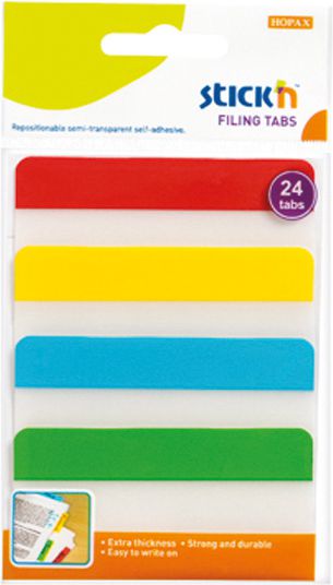 Stickn ZAKŁADKA IND.STICK N PRZEZR. 38X76MM 4 K - 21609