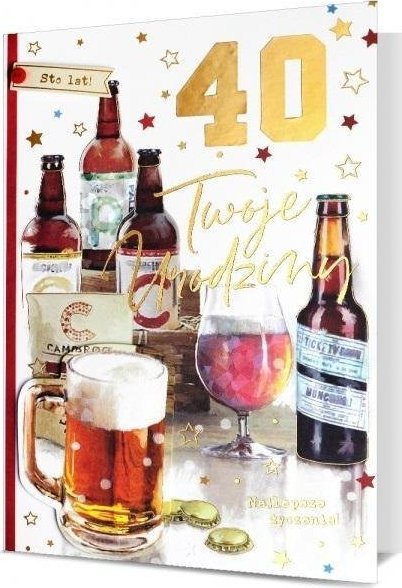 Pan Dragon Karnet B6 Urodziny (wymienne cyfry)