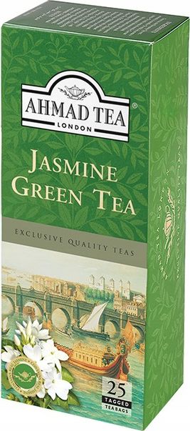 BIG-ACTIVE Ahmad Tea Herbata zielona Jaśminowa ekspresowa 25szt