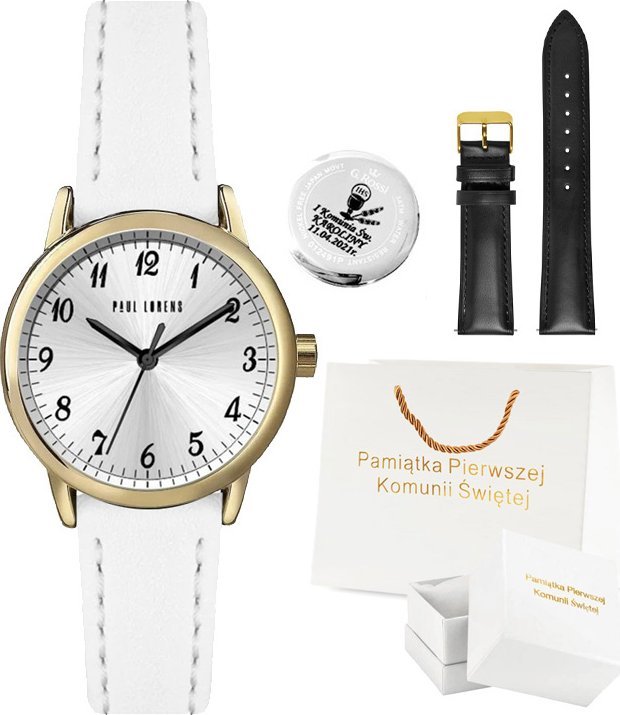 Zegarek Komunijny Paul Lorens - NALA PL20019A-3A2 / 2 paski