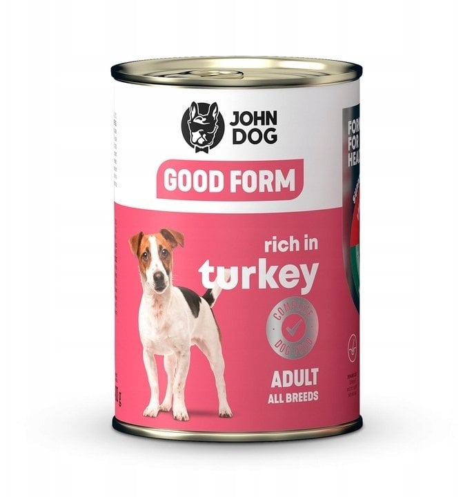 John Dog GOOD FORM DOROSŁY INDYKA KARMA 400g