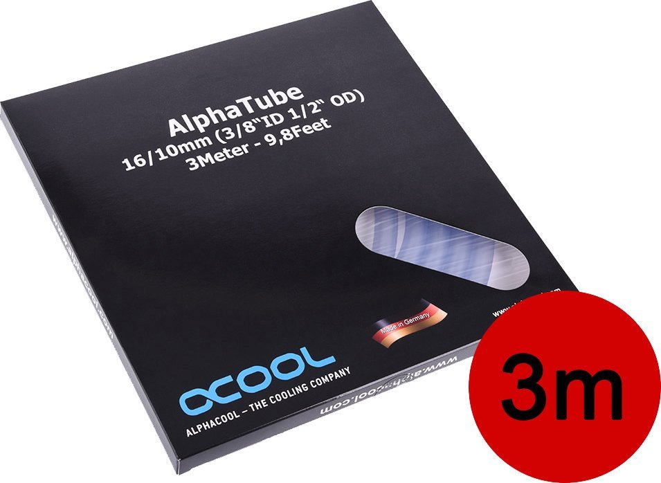 Alphacool Wąż AlphaTube HF 16/10 3m - (9,8ft) ID 3/8" OD 5/8" Wall 1/8"