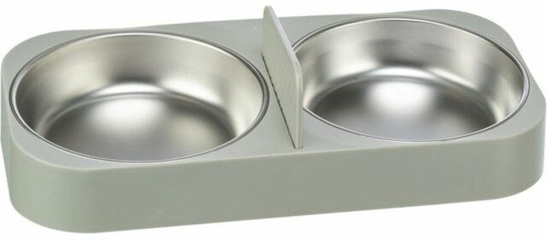 Karmnik dla Zwierząt Trixie Biały Stal nierdzewna Plastikowy 500 ml 32 x 5 x 16 cm