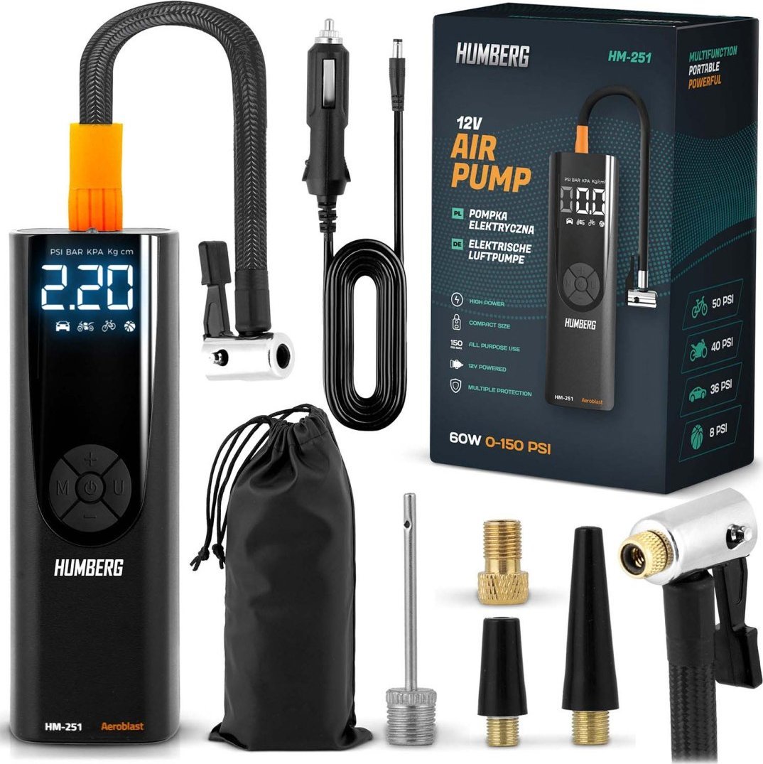 Kompresor samochodowy Humberg Bezprzewodowy kompresor elektryczny HM-251
