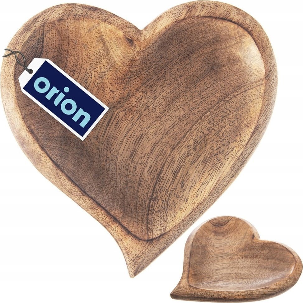 Orion Talerz na przekąski drewniany MANGO 20x21 cm