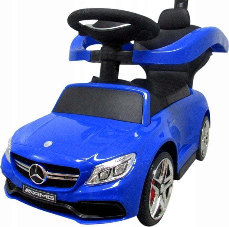 Mercedes Pchacz AMG c63 NIEBIESKI Jeździk, muzyka