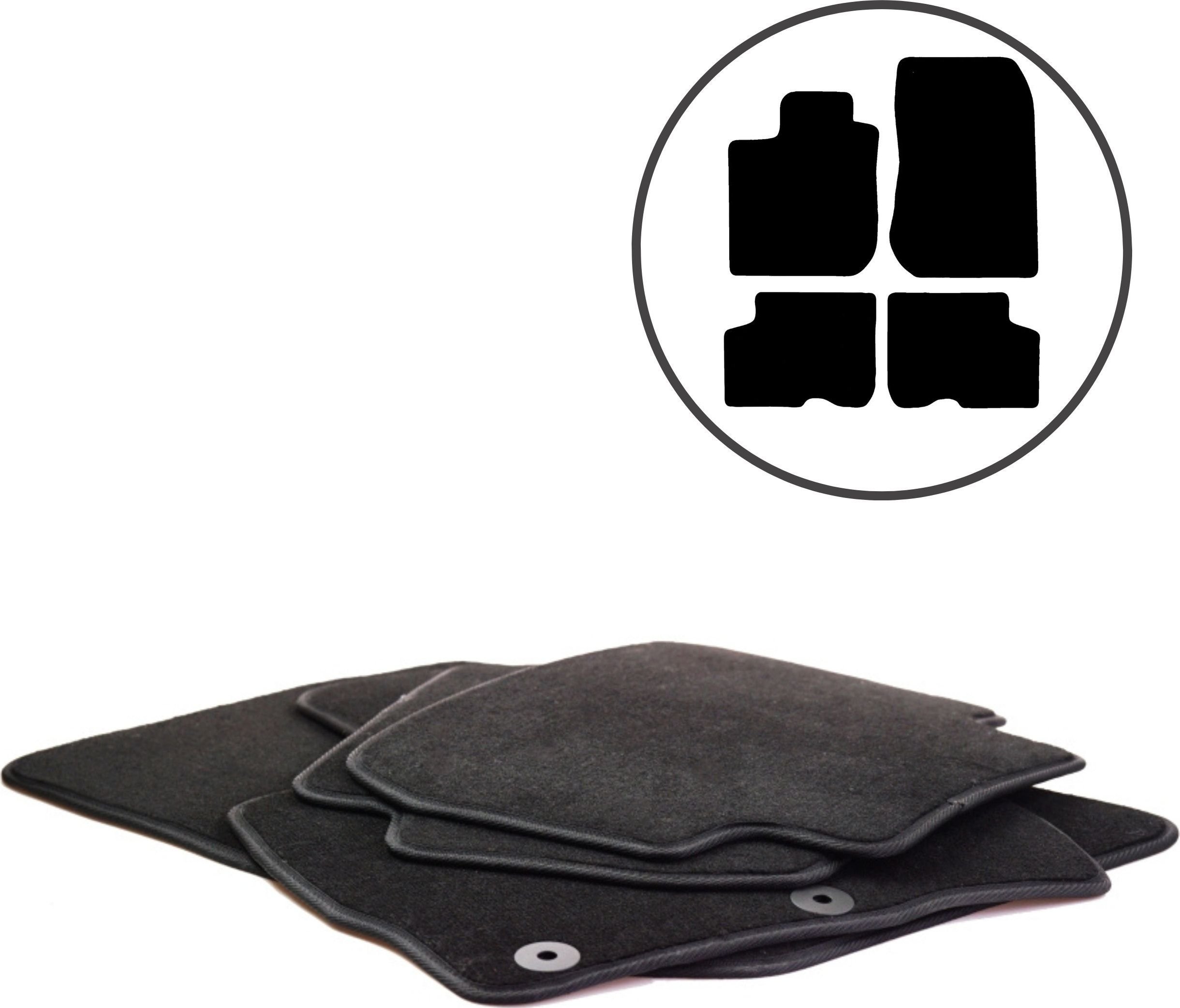 Dikel Dywaniki samochodowe 4szt Dacia Logan II 2012-2020