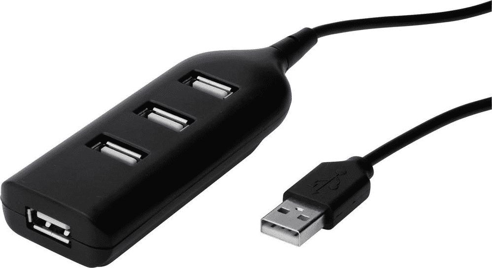 HUB USB Digitus HUB SLIM 4 4x USB-A 2.0 (AB-50001-1)