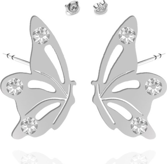 Radziszewska Jewellery Kolczyki Srebrne Motyl