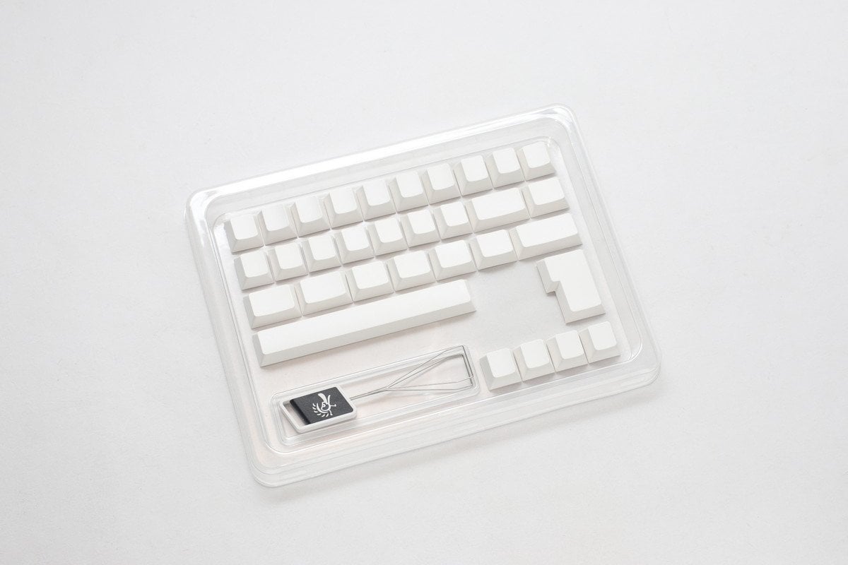 Ducky Ducky Blank White PBT Set, Cherry-Profil - 133 Keycaps, ANSI-US-Layout, ANSI-US-Layout