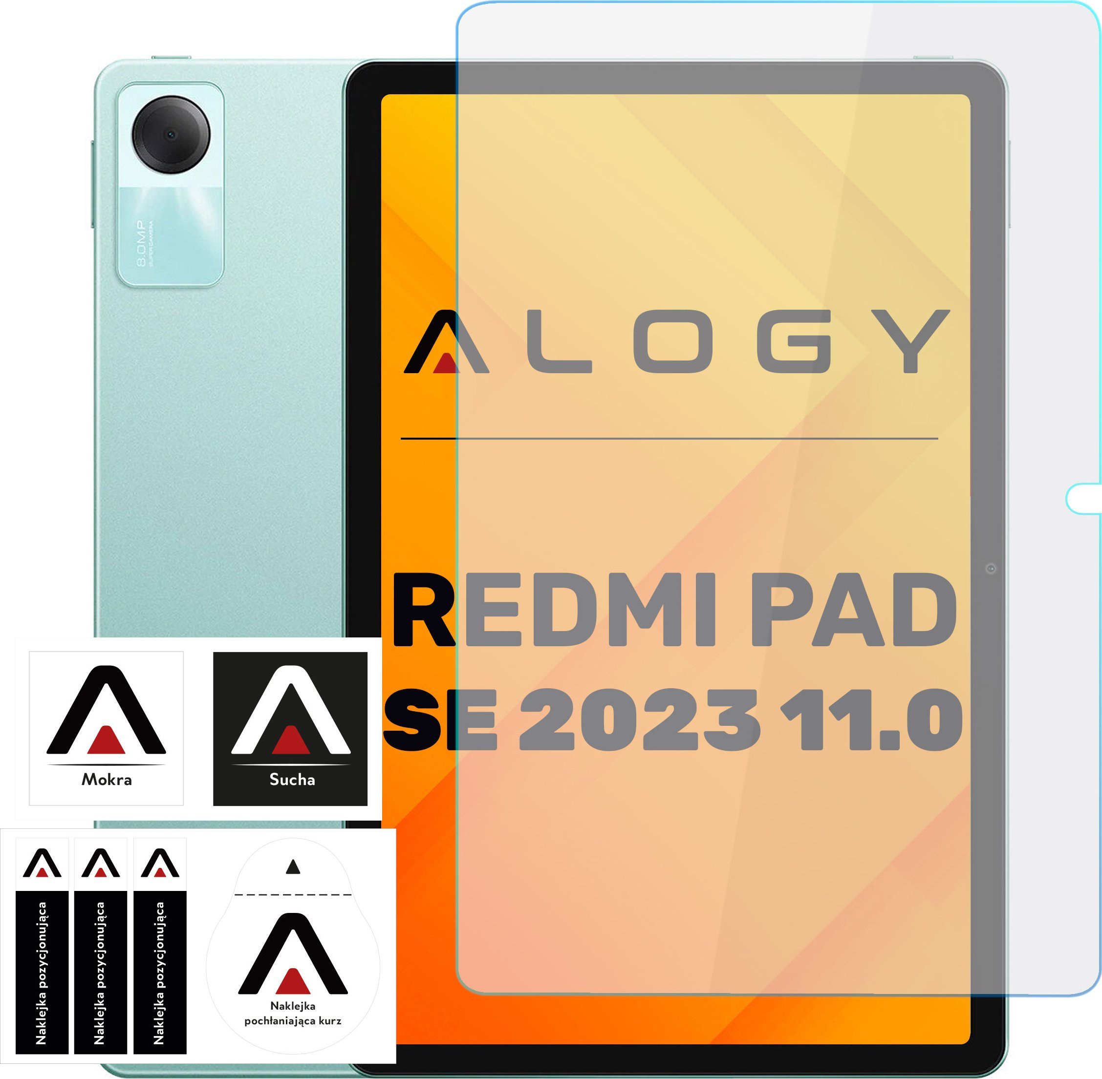 Alogy Szkło Hartowane Do Xiaomi Redmi Pad Se 11.0 2023 Na Tablet Ekran Screen Protector Pro+ 9H