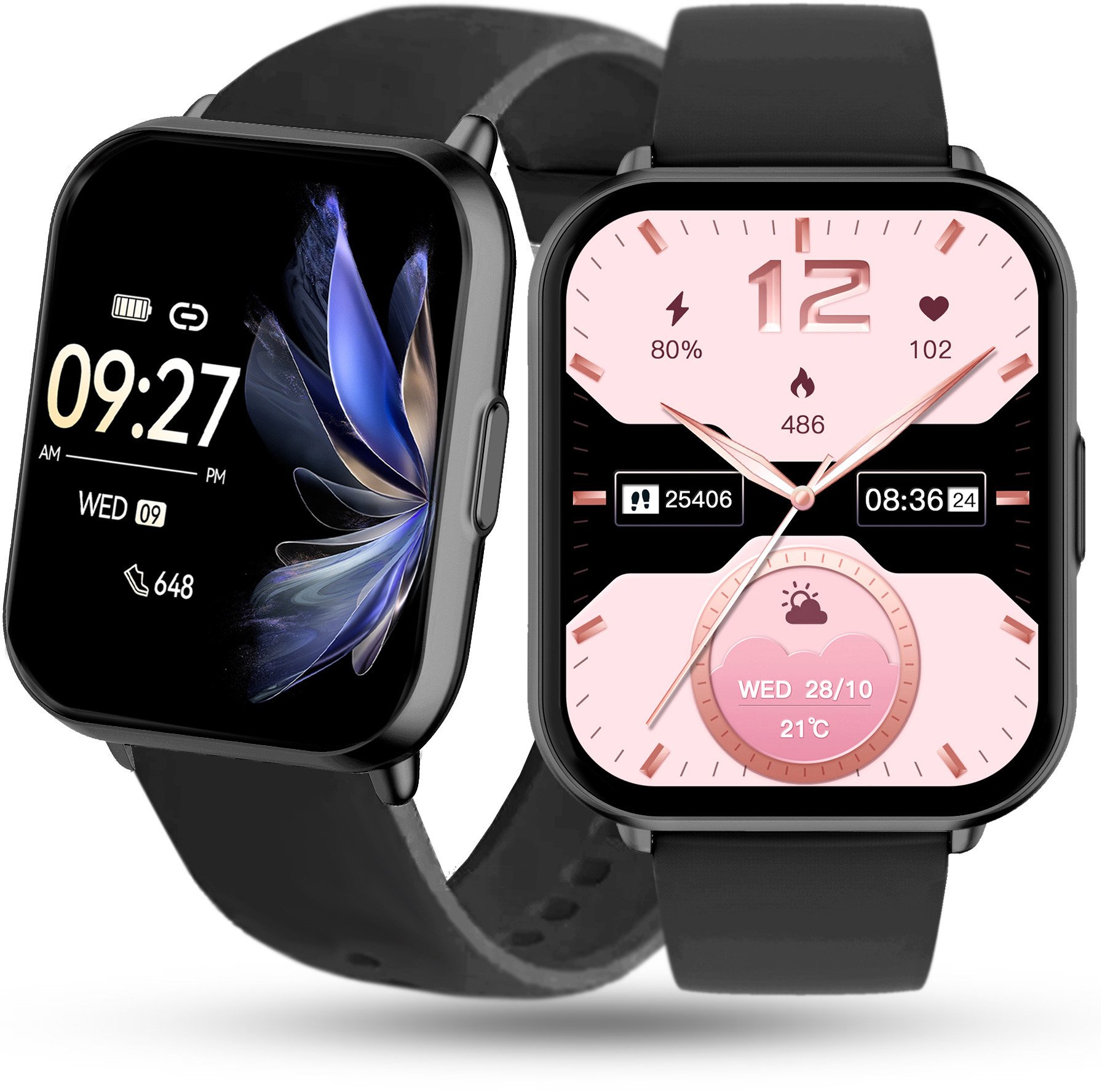 Zegarek Damski SMARTWATCH RUBICON czarny