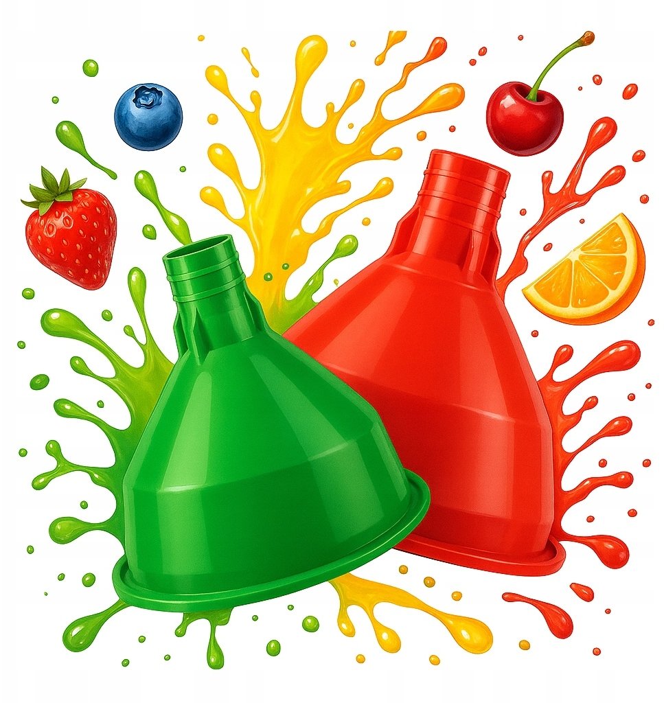 Lejek duży plastikowy do balonów gąsiorów na wino alkohol sok domowe trunki