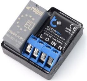 Blebox SwitchBox przekaźnik WiFi 230V jednokanałowy sterowany z aplikacji (0004-00012-64357)