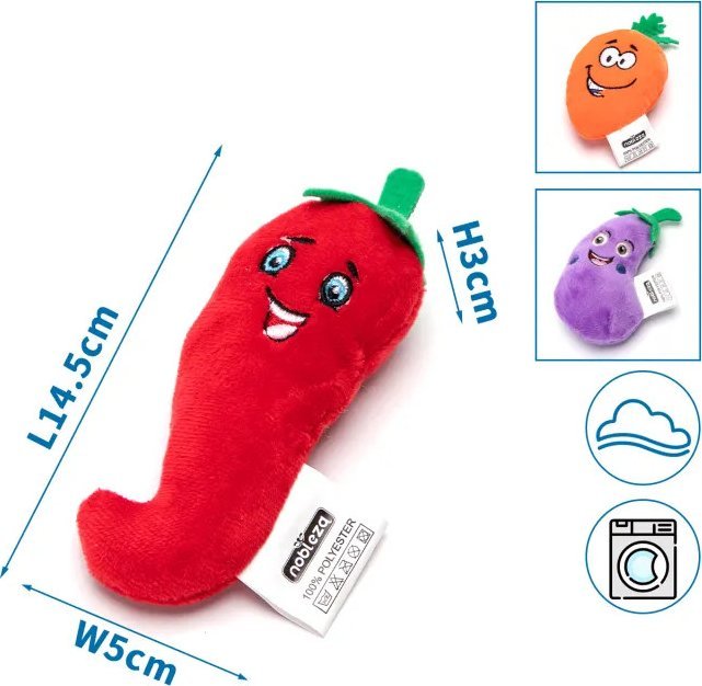 Nobleza Pluszowa papryka/jabłko/marchewka Pluszowa papryka/jabłko/marchewka