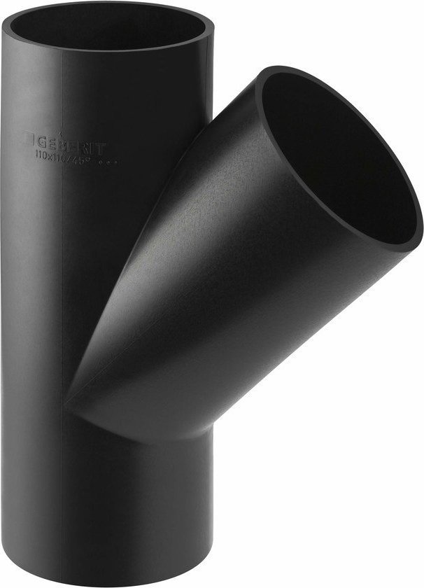 Geberit Trójnik PE skośny 45st. d125/63