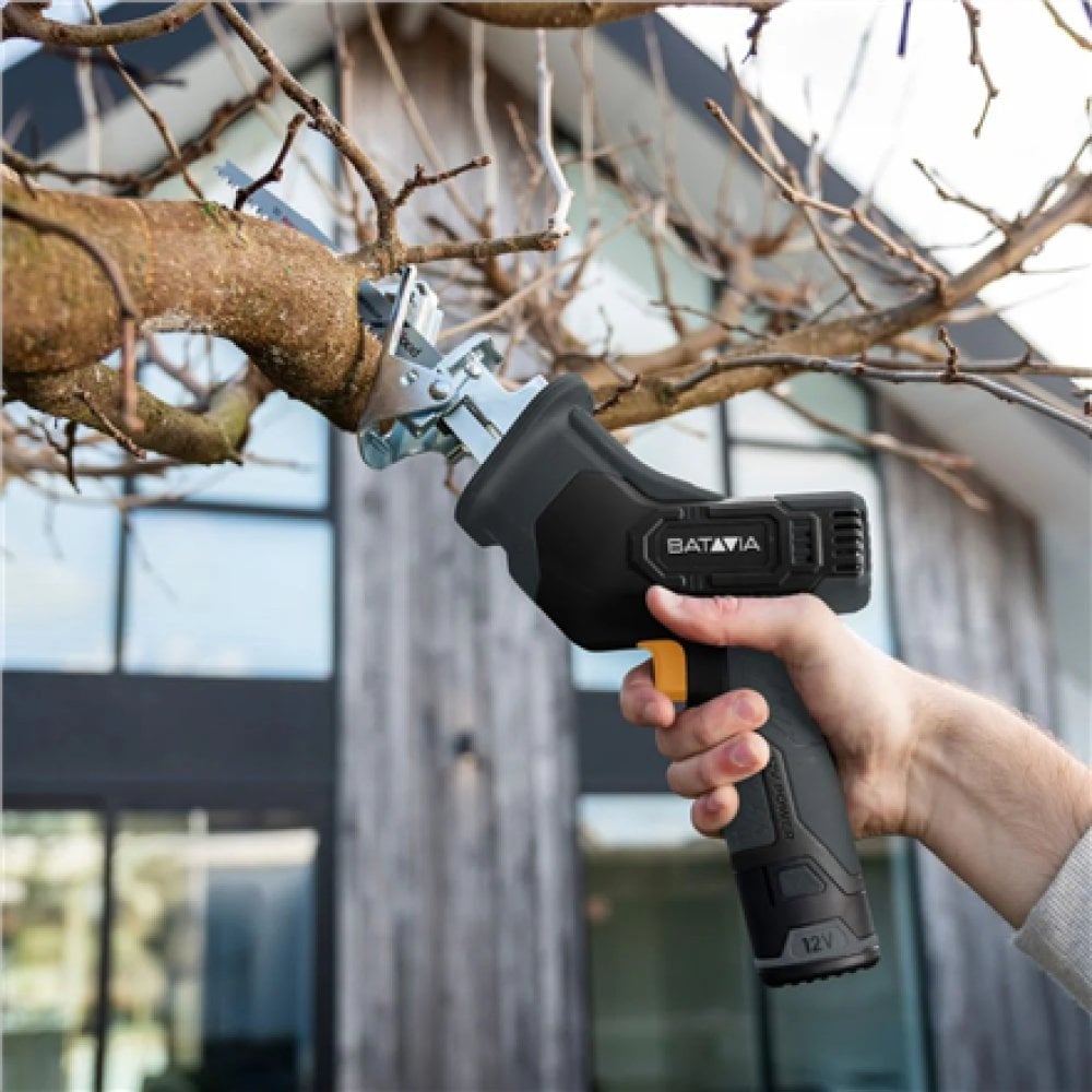 Piła szablasta BATAVIA 12V Cordless Reciprocating Saw - Fixxpack 2.0 Set (incl. 2.0Ah Bateria & USB-C charging Cable)