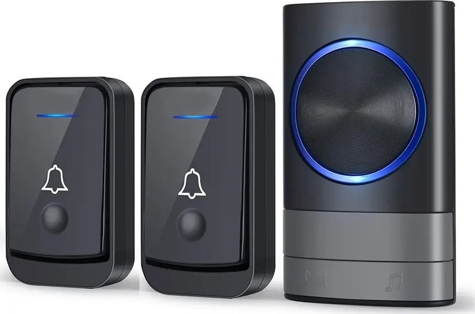 Spreest Dzwonek bezprzewodowy do drzwi + 2x nadajnik IP44