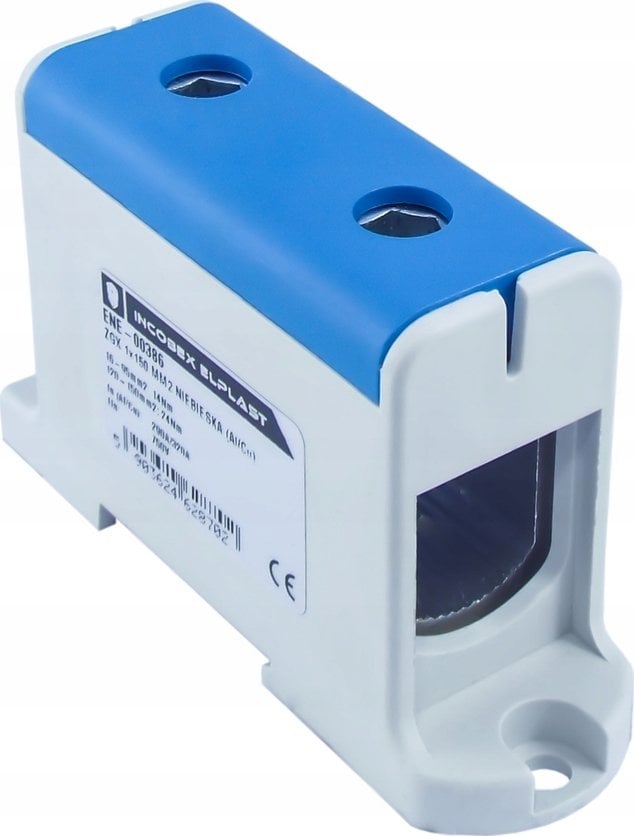 Incobex Złączka szynowa jednopolowa ZGX 1x150 mm2 niebieska (Al-Cu) ENE-00386