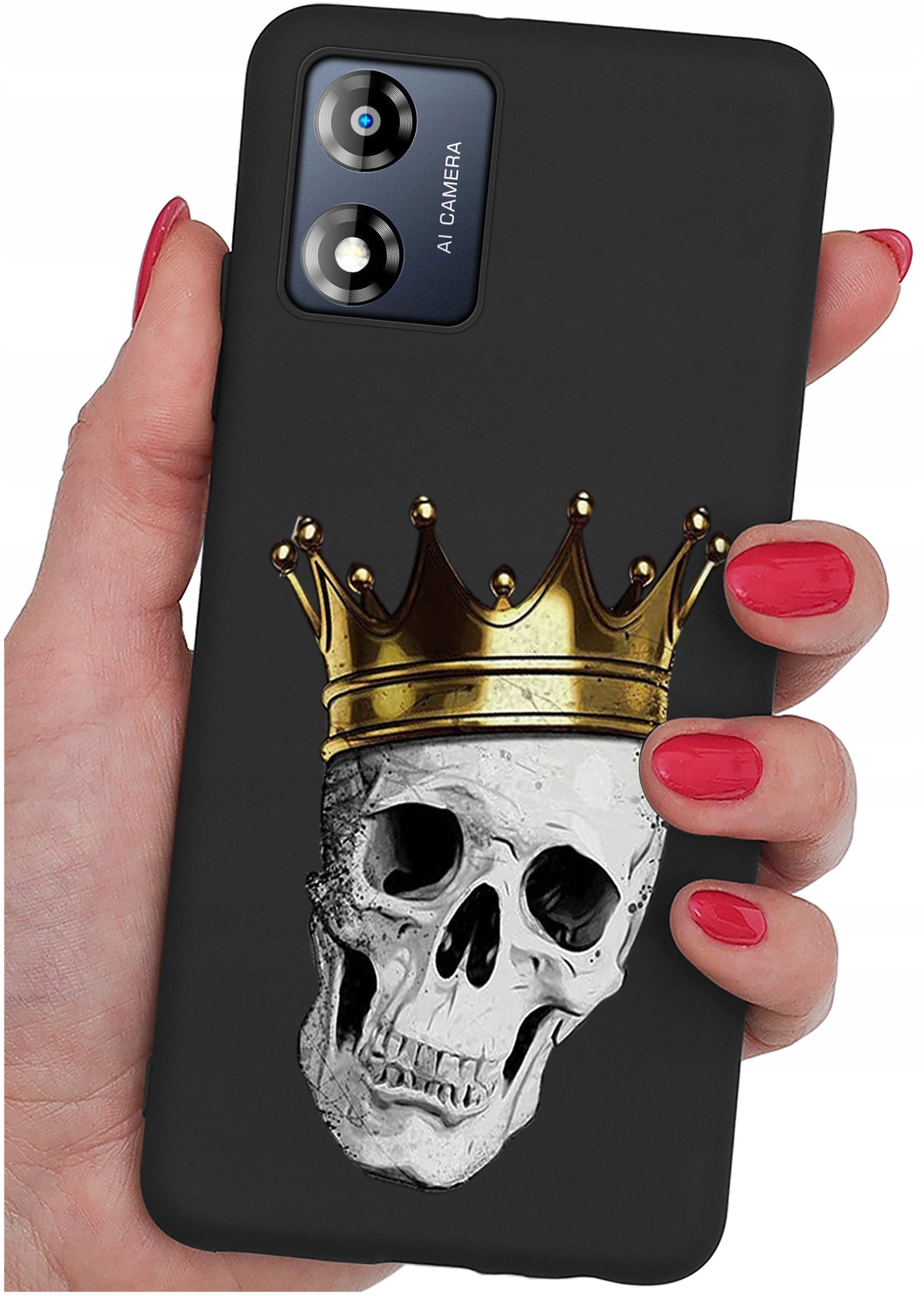 Etui do Motorola Moto E13 WZORY |SILIKONOWE MATT CASE + SZKŁO 9H