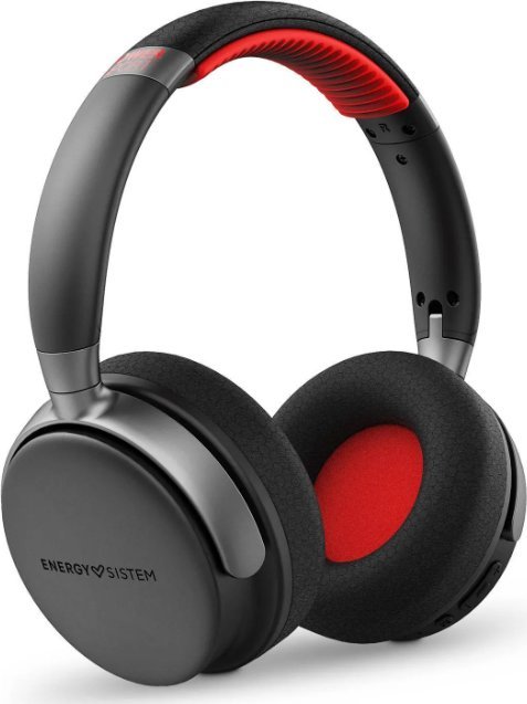 Energy Sistem Headphones | Power Sport | Built-in microphone | Bluetooth | Black/Red
