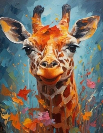 Norimpex Diamentowa Mozaika Zwierzęta Żyrafa 30x40