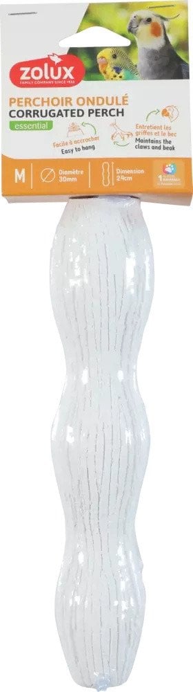 ZOLUX Żerdka dla ptaka falista mineralna M 3/24 cm