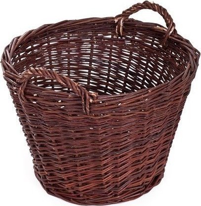 WickerPL okrągły kosz wiklinowy ogrodowy pojemnik wiklinowy 60 H45 cm