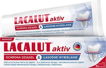 Lacalut Pasta do zębów Aktiv ochrona dziąseł & łagodne wybielenie 75ml