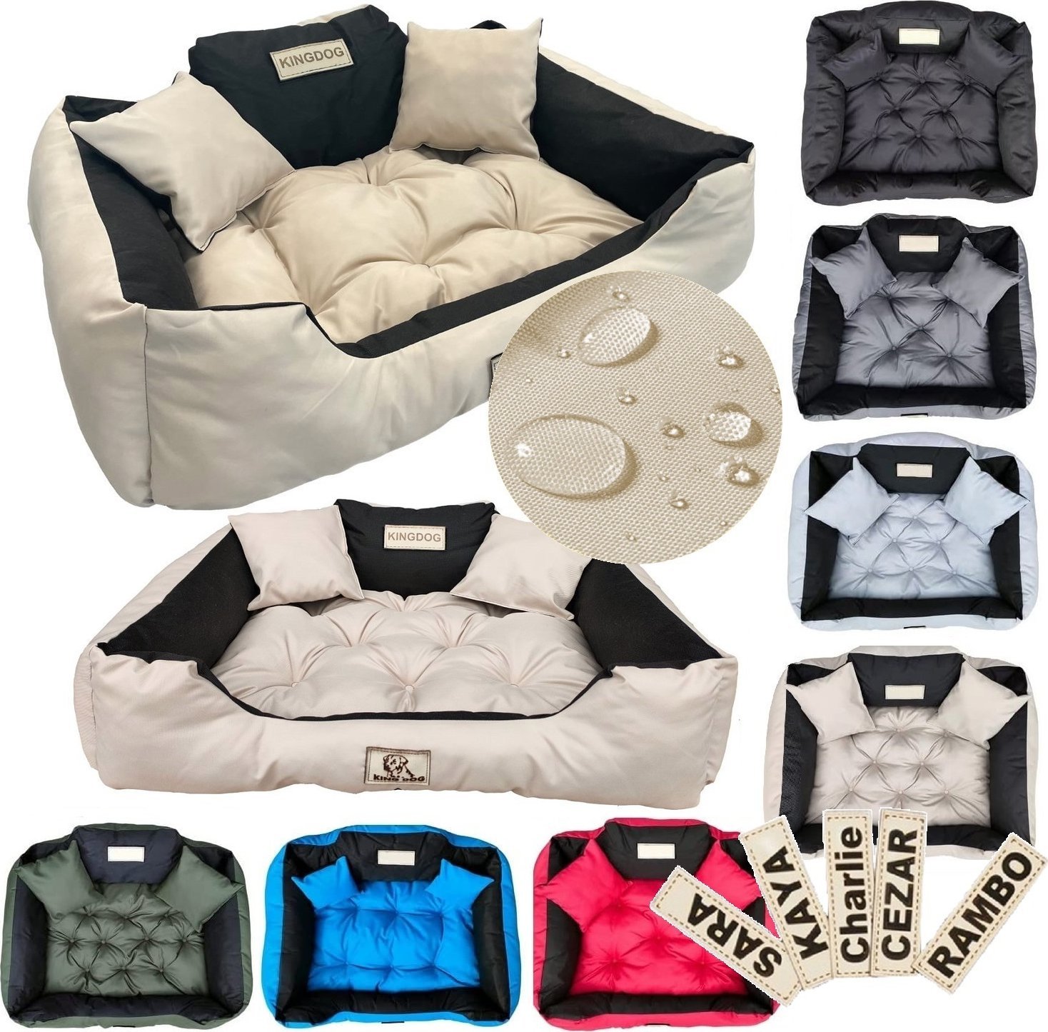 AIO FACTORY Legowisko 80 x 60 // 100 x 75 Beżowe