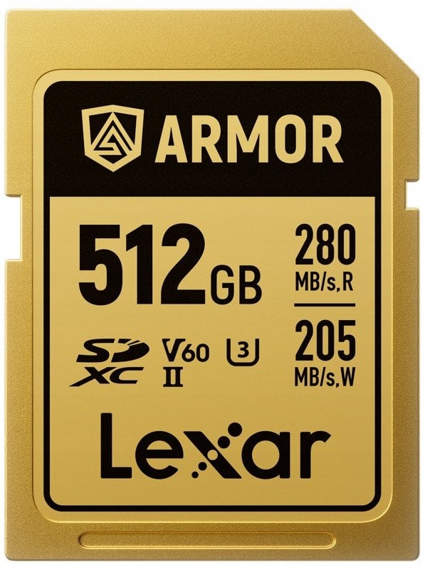 Karta Lexar Armor Gold SDXC 512 GB Class 10 UHS-II/U3 V60 (LSDAMGL512G-RNNNG)