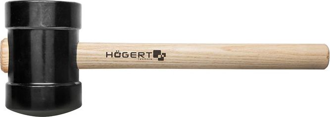 GTV Poland sp. z o.o. S.K. Młotek gumowy do prac brukarskich czarny 800 g, uchwyt drewniany HT3B045