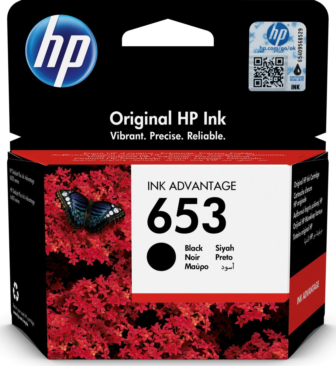 Tusz HP HP 653 Black Original Ink Advantage Cartridge