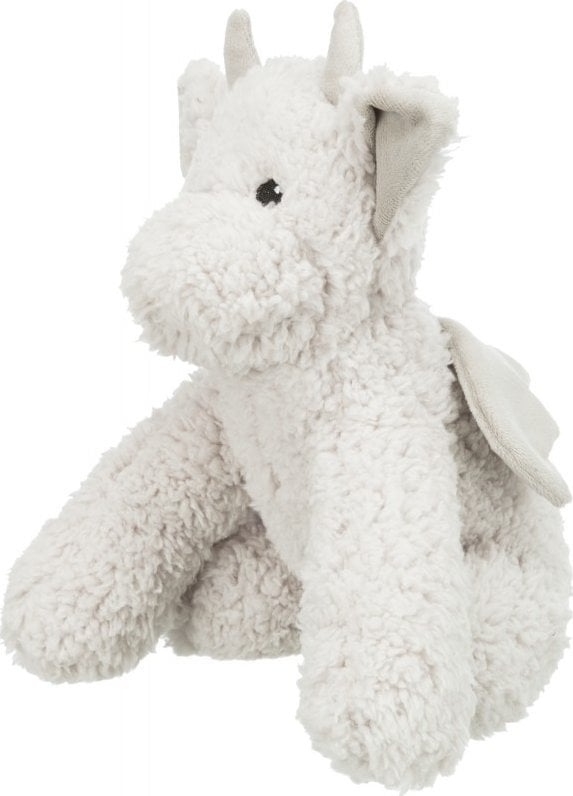 Trixie Be Eco Smok Elwin, zabawka, dla psa, plusz, 28 cm, z dźwiękiem