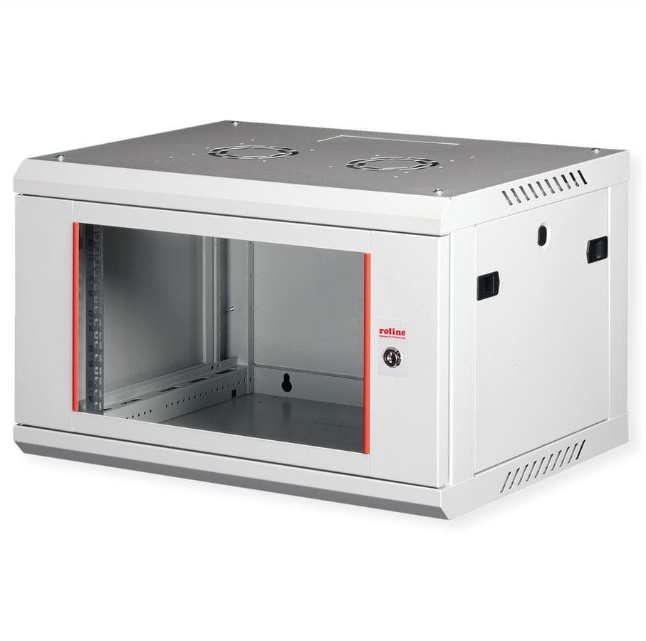 ROLINE Wandgeh�use Basic Plus 48,26cm 19-Zoll 6HE 600x450 BxT grau