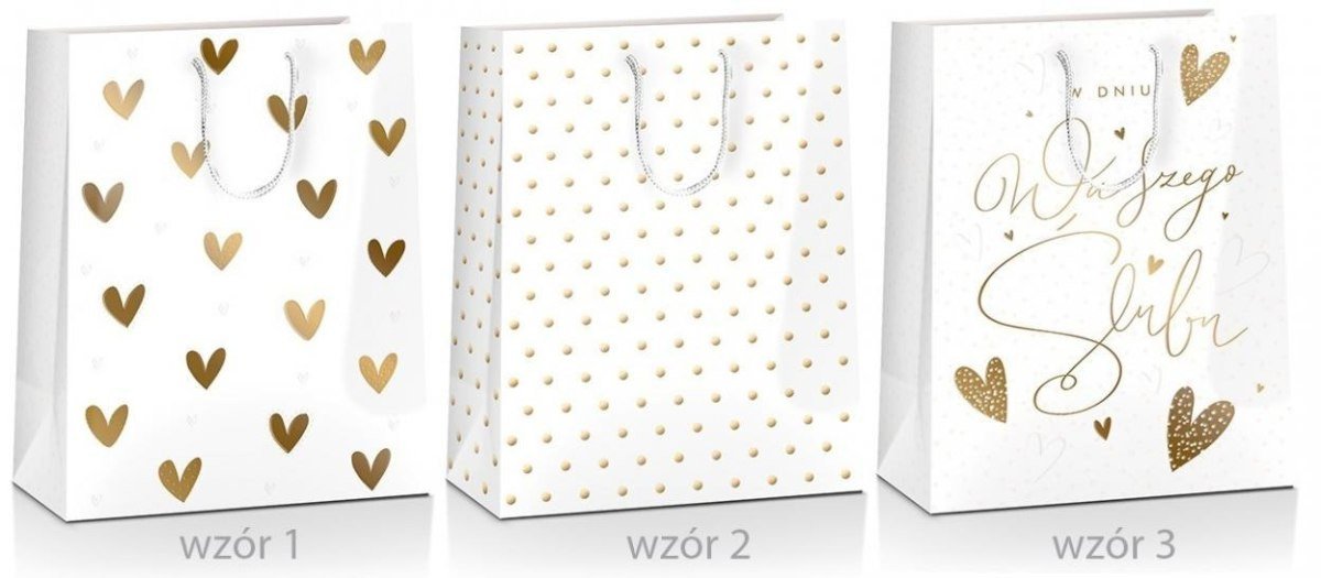 Torba prezentowa Grand Ślub 18x24x10 MIX