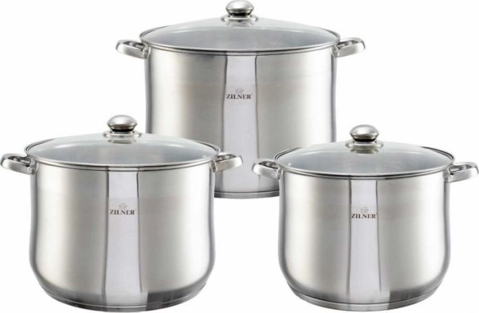 Zilner ZESTAW 3 GARNKÓW GASTRONOMICZNYCH 16/20/23L ZILNER ZL-7352