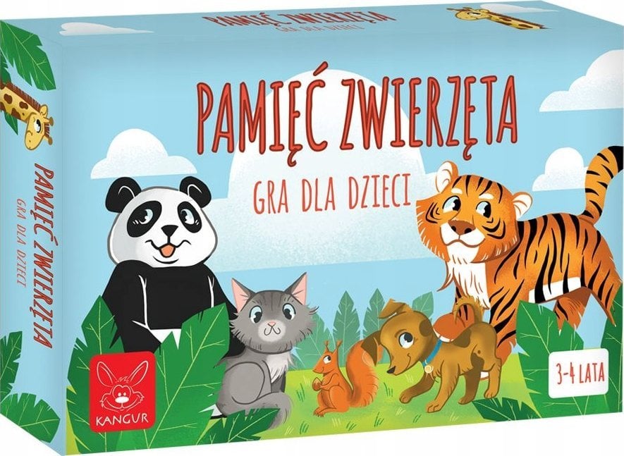 Kangur Pamięć. Zwierzęta. Gra dla Dzieci 3-4 lat Kangur