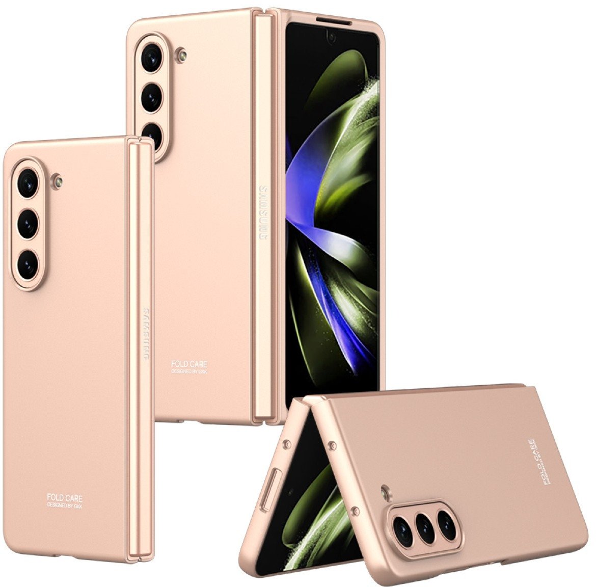 Etui do Samsung Galaxy Z Fold 5, Case, złote