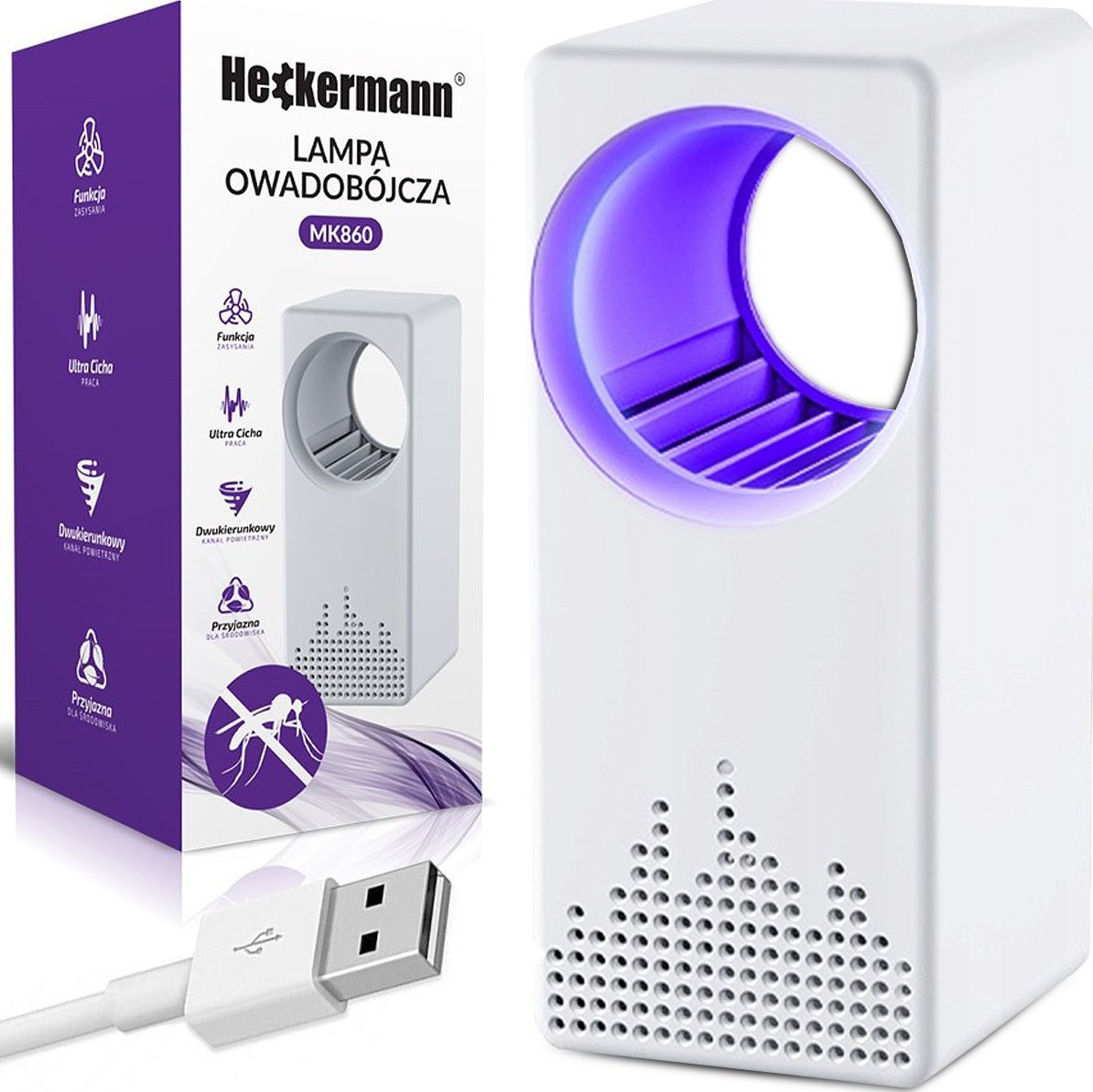 Heckermann Lampa owadobójcza UV Heckermann MK860