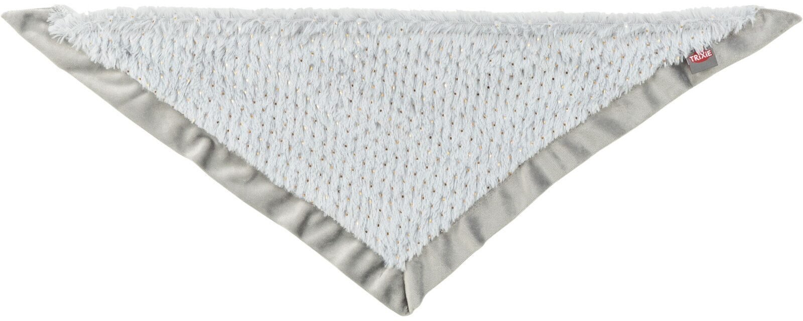 Xmas Bandanka, dla psa, plusz, szara, 55 cm